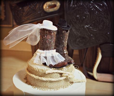 Cowboy Boots Wedding Cake Topper Western By Morganthecreator