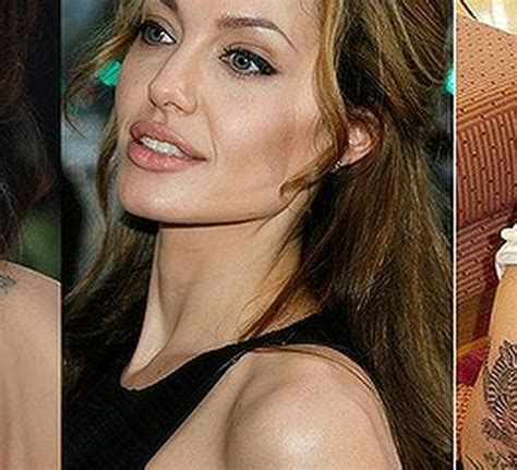 Angelina Jolie Conheça O Significado De 17 Tatuagens Da Atriz Mega