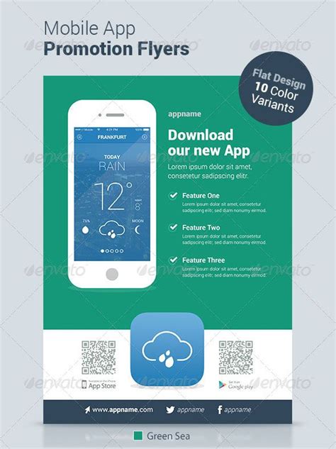 30 Effective Web And Mobile Apps Flyer Psd Templates Bashooka Mobile