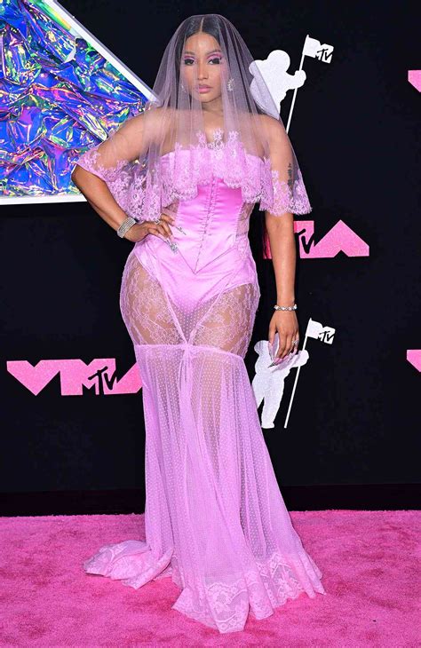 Nicki Minaj Serves Barbie Bride In Daring Pink Look At 2023 Mtv Vmas