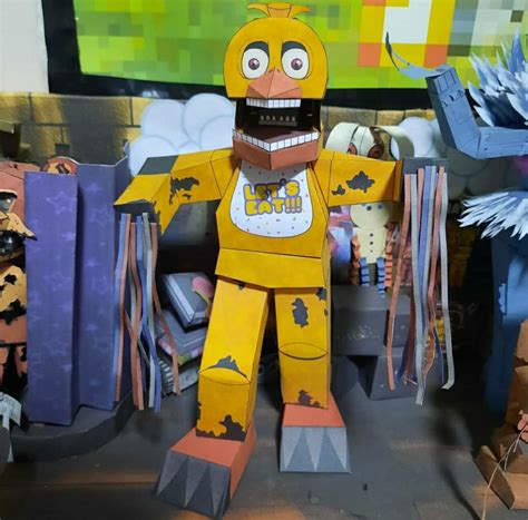 Papercraft Withered Chica By Papermake On Deviantart