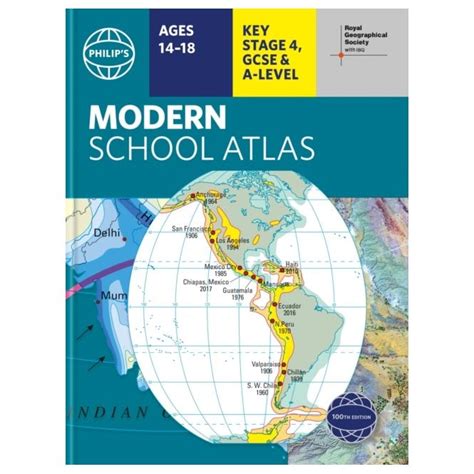 Philips World Atlas Modern School Atlas Hardback