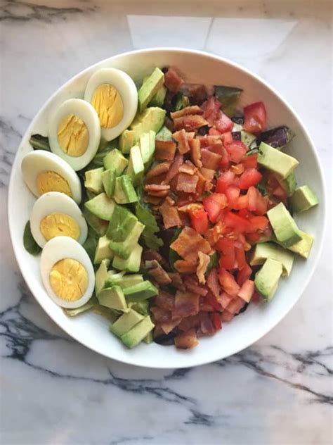 A Cobb Salad Is Keto Friendly Keto Diet Salad Well And Worthy Life