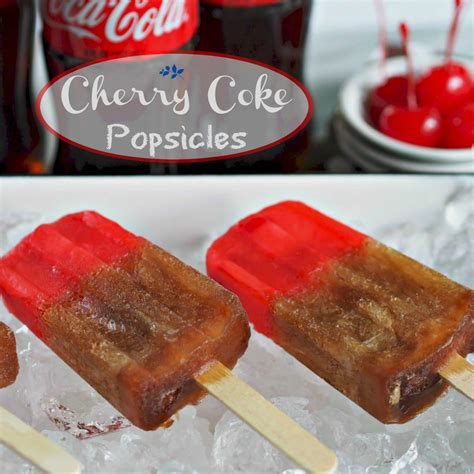 Cherry Coke Popsicles Simply Sated