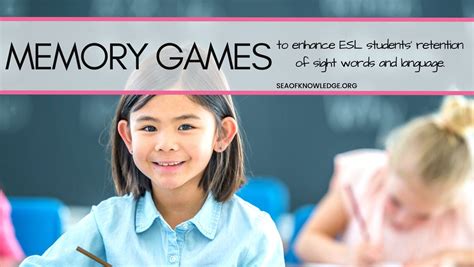 5 Of The Best Esl Memory Games Printables And Ideas