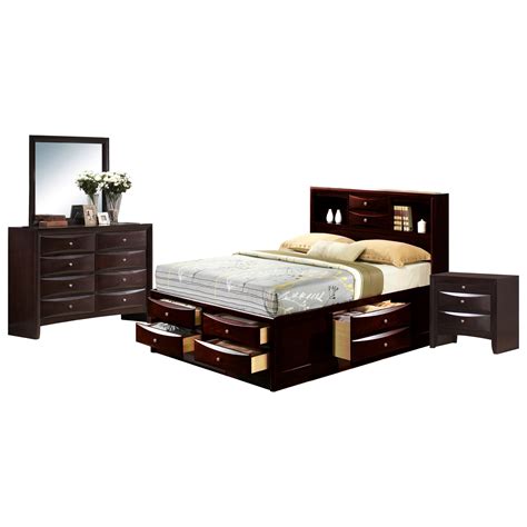 Elements Emily Queen 4 Piece Bedroom Group Royal Furniture Bedroom