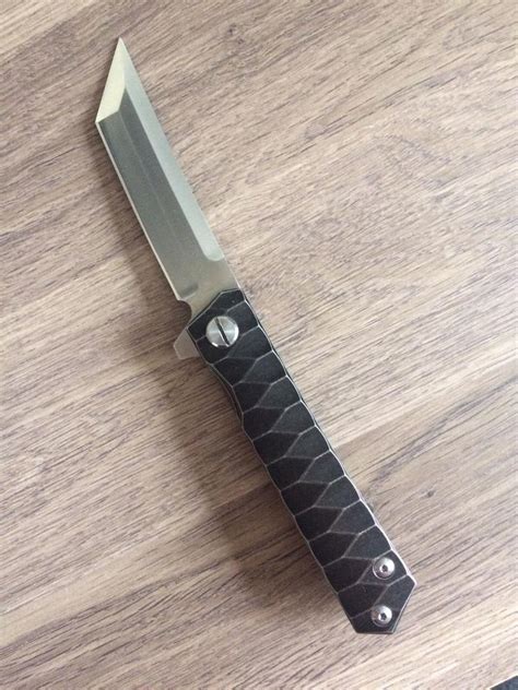 Twosun Knives Tanto Knife Titanium Handles D2 Steel Blade 1836436108