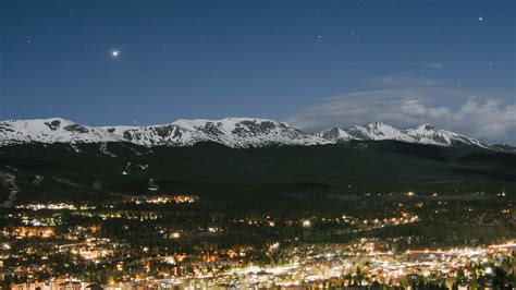 Download Wallpaper 1920x1080 Night City Top View Mountains Trees