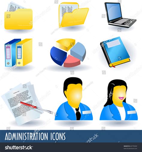 Administration Icons Stock Vector Royalty Free 60778309 Shutterstock