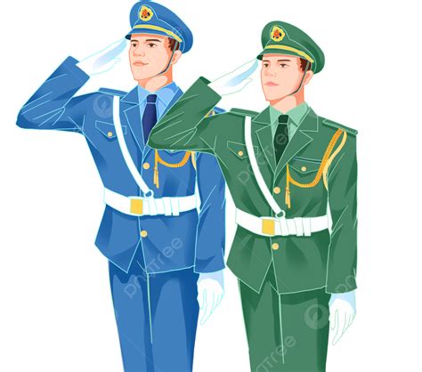 Figuras Militares Saludan Al Hombre Png Militar Personaje Saludo