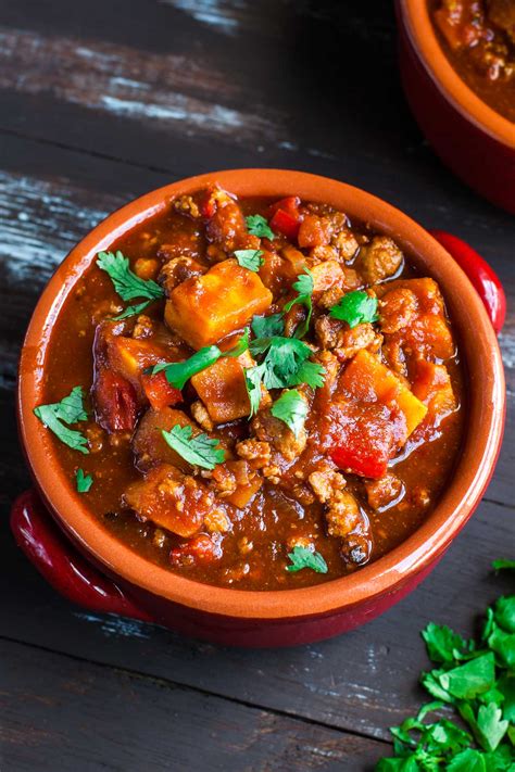 Smoky Chipotle Turkey and Sweet Potato Chili (Instant Pot + Stove Top
