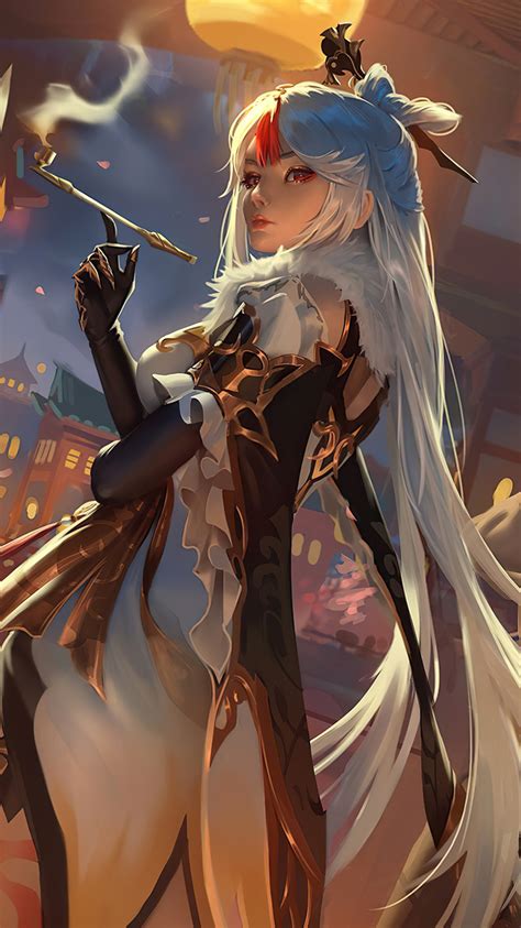 Paimon has prepared a series of pc wallpapers for all of you. 750x1334 Ningguang From Genshin Impact 4k iPhone 6, iPhone ...