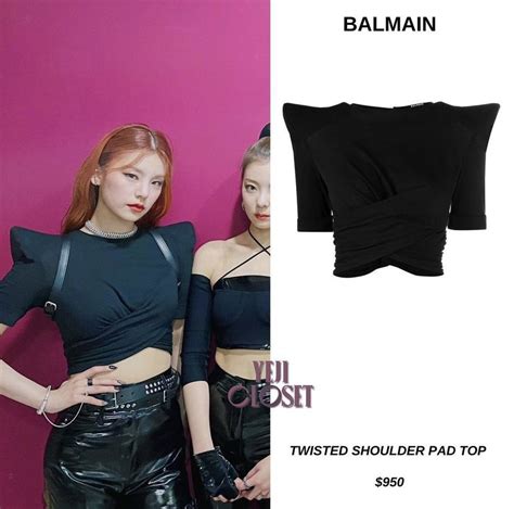 Blackpink Fashion Fashion Outfits Shoulder Pads Itzy Balmain