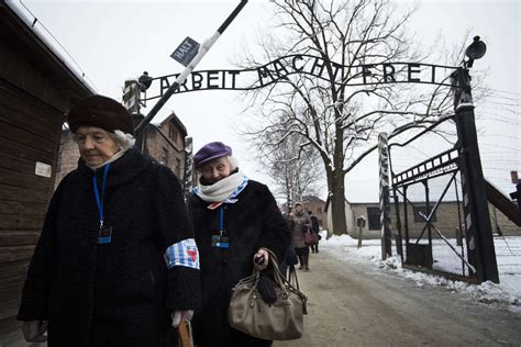At Auschwitz Birkenau Holocaust Survivors Ever Dwindling In Number