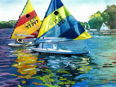 Reflections After The Race Prints From The Original Watercolor By
