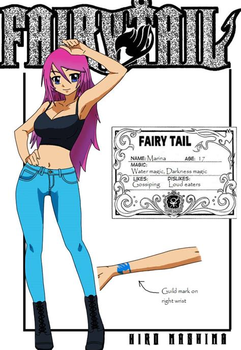 Marina Mists Guild Card Fairy Tail Oc By Randaa Cx On Deviantart