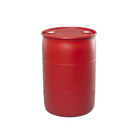55 Gallon Red Tight Head Plastic Drum Illing Company