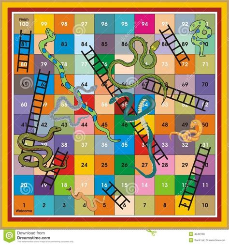 Blank Snakes And Ladders Template Seogrseono
