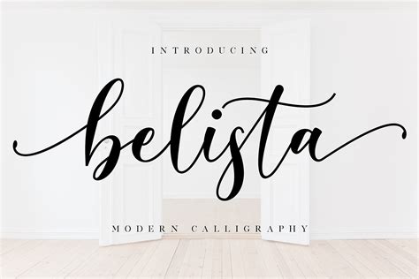 Calligraphy is an artistic writing style where the pressure is varied to create thick and thin lines, all in a single stroke. Free Belista Script Font ~ Creativetacos