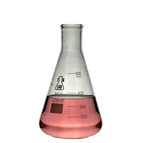 Erlenmeyer Flask Borosilicate Glass Conical Flask 500ml