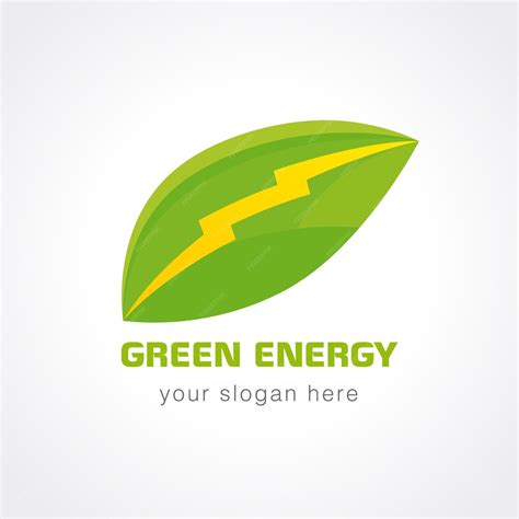 Premium Vector Green Energy Company Logotype Concept Electrical Environmental Mehanic