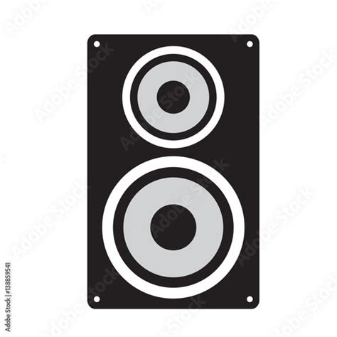 Isolated Silhouette Of A Speaker Vector Illustration Stock Vector
