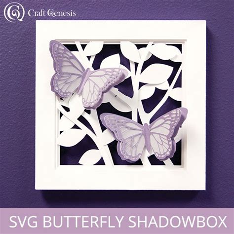 SVG Butterfly Shadowbox in 2020 | Butterflies svg, Diy home decor