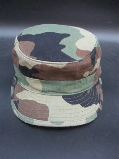 Military Camouflage Camo Hot Weather Kepi Hat Cap No Insignia Size 7⅛