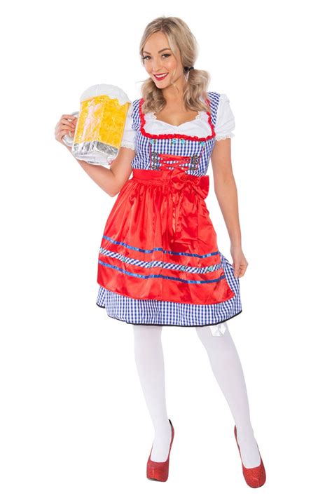 Ladies Beer Maid Wench Oktoberfest Gretchen German Costume Costumes Au Costumes Au