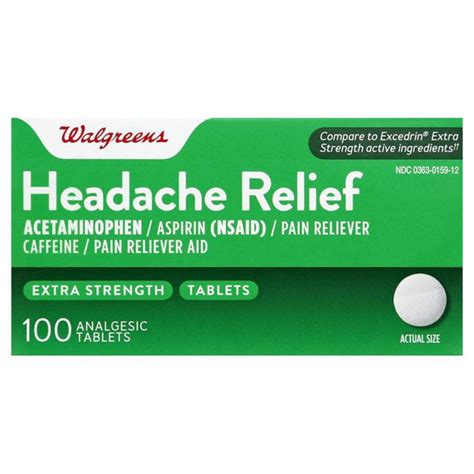 Walgreens Extra Strength Headache Relief Tablets 1source