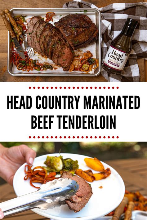 Trim the beef tenderloin of any fat. Marinated Beef Tenderloin #marinadeforbeef Smoked Marinated Beef Tenderloin with Head Cou ...