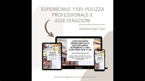 Superbonus Polizza Professionale E Asseverazioni Istruzioni Per L
