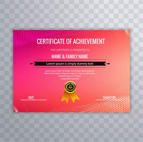 Abstract Creative Certificate Of Appreciation Award Template 243579