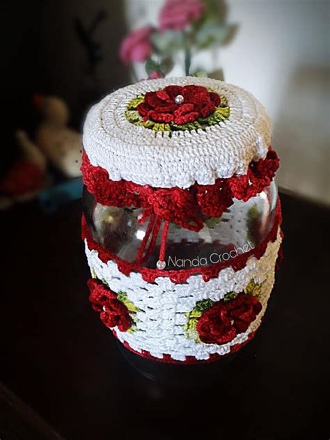 Capa De Vidro De Croche Snow Globes Decor Crochet