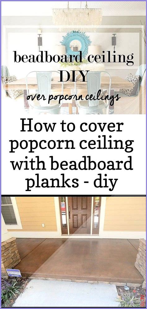How to cover popcorn ceilings with planks. How to cover popcorn ceiling with beadboard planks - diy ...