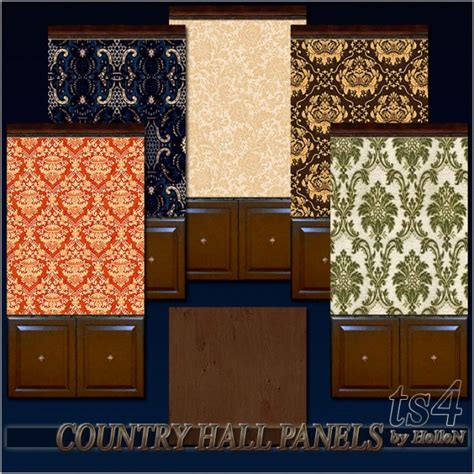 Sims Creativ Country Hall Panels By Hellen • Sims 4 Downloads