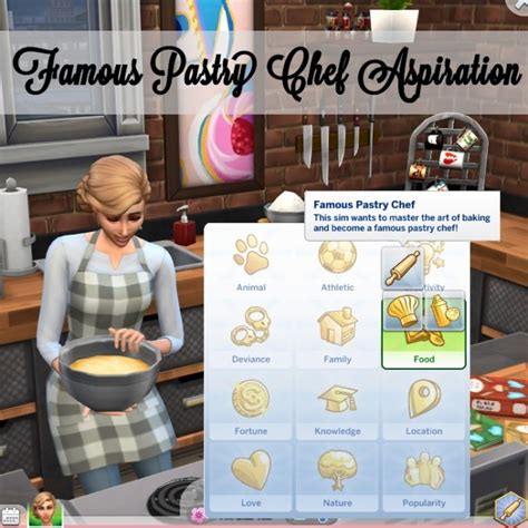 Famous Pastry Chef Aspiration By Xbrettface At Mod The Sims Sims 4