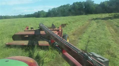 Cutting Hay With New Holland H7450 Youtube