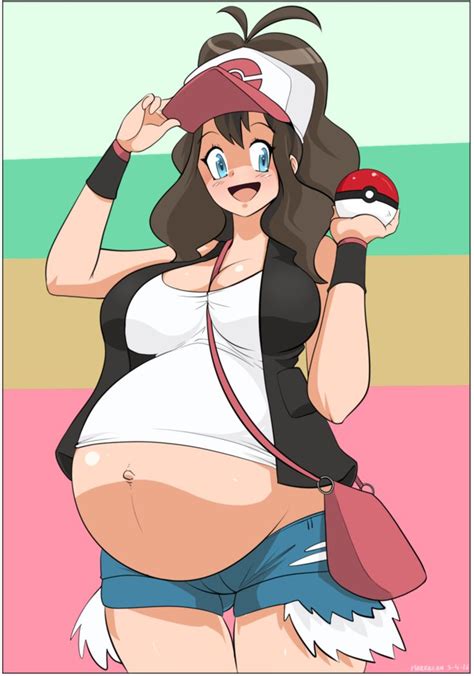 Hilda By Marrazan Who Is The Father Belly Art Pokemon Characters