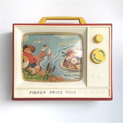 1960s Fisher Price Tv Music Box 114 Etsy Childhood Memories Toys