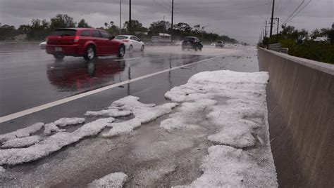 Hail Damage From Unusual Thunderstorm Has Brevard Residents Talking