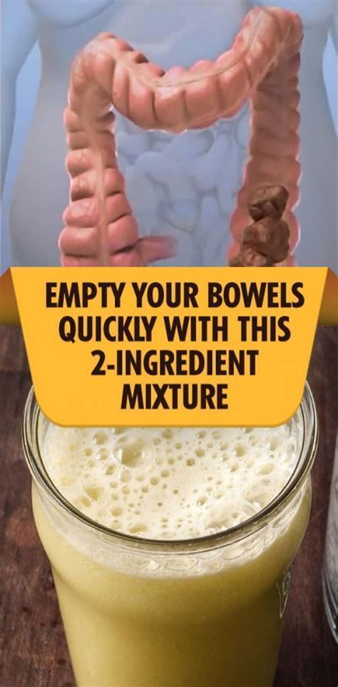 Empty Your Bowels In 2 Minutes With This 2 Ingredient Mixture Healthy