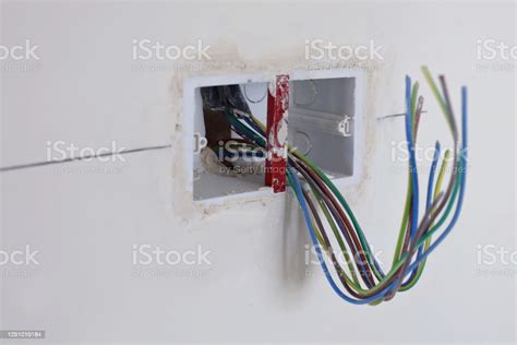 Home Renovation Replacing The Electrical Wiring On An Old House Stock