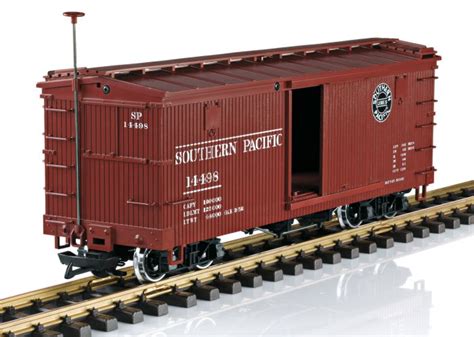 Lgb 48671 Southern Pacific Boxcar W Steel Wheels Upland Trains
