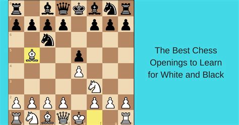 Best Chess Openings For White And Black 42 Openings
