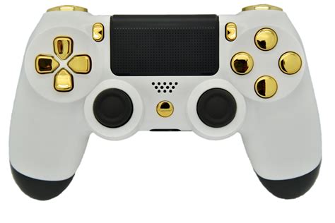 White And Gold Ps4 Rapid Fire Modded Controller Works With All Games