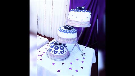 Jinsi Ya Kupamba Keki Ya Harusi Beautiful And Simple Wedding Cake Youtube