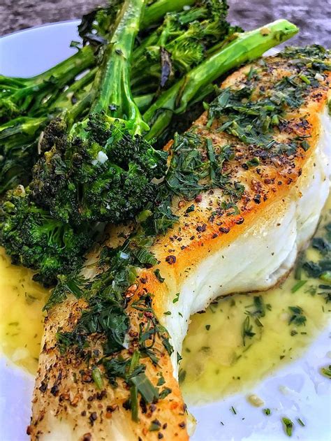 Chilean Sea Bass With Butter And Herbs Darius Cooks Sea Bass Recipes Healthy Grilled Sea Bass