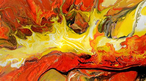 Red Dragon Abstract Liquid Abstract Paintings Amazing Original