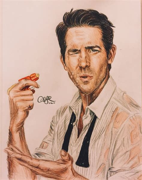 Ryan Reynolds By Curtis Gelech Ryan Reynolds Male Sketch My Love